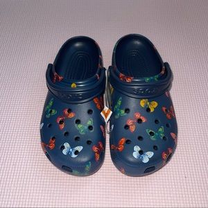 Butterfly Crocs m7/w9